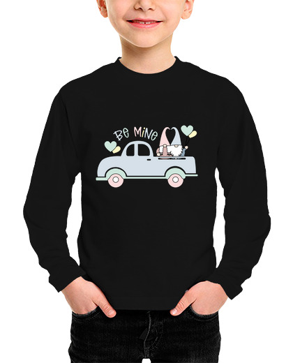 Image of valentine's day truck - girl's t t shirt ml