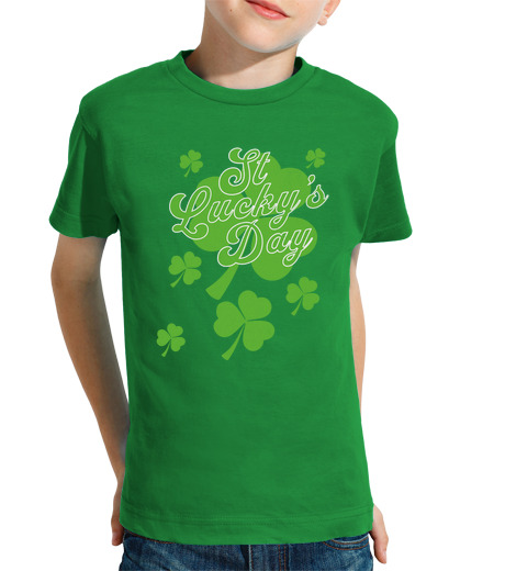 Tee Shirt Pour Enfant Manche Courte day de la contce saint pat rick sc love