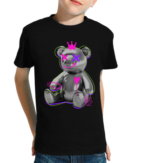 Tee Shirt Pour Enfant Manche Courte cool ours esthétique y2k