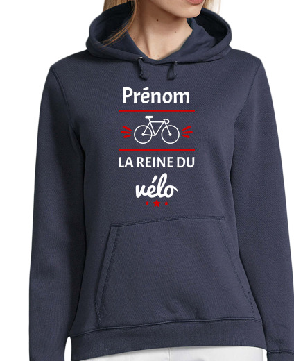 Sweat-shirt À Capuche Pour Femme La reine du vélo,cyclisme,cycliste