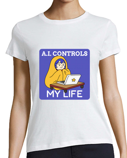 Image of ai controls my life, funny gift about artificial intelligence