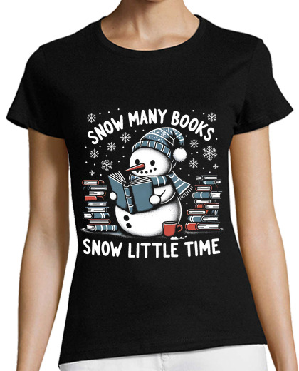 Image of Reading Snowman So Many Books Funny