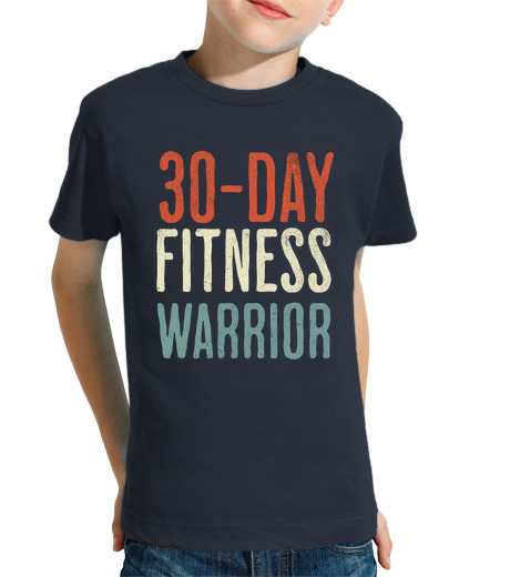 Tee Shirt Pour Enfant Manche Courte conception de guerrier de fitness de st