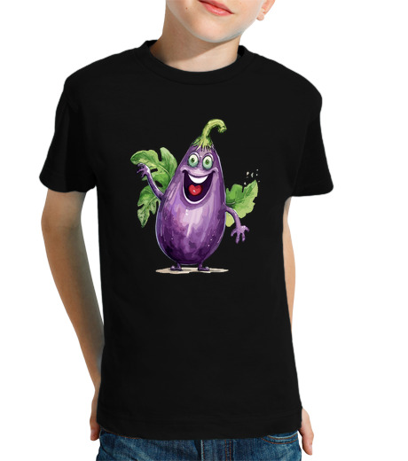 Tee Shirt Pour Enfant Manche Courte mignon fruit légume ananas oignon