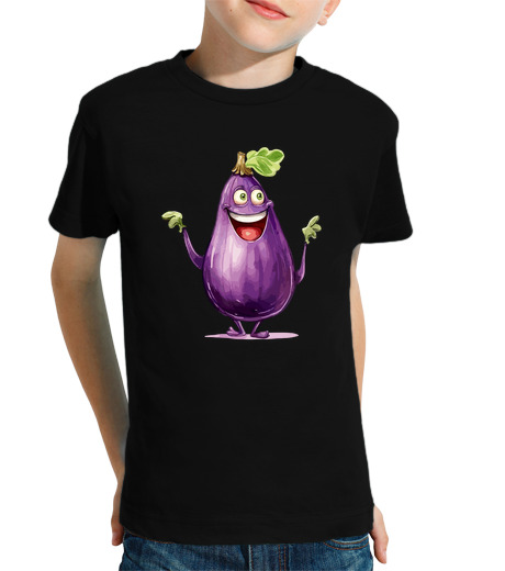 Tee Shirt Pour Enfant Manche Courte mignon fruit légume ananas oignon