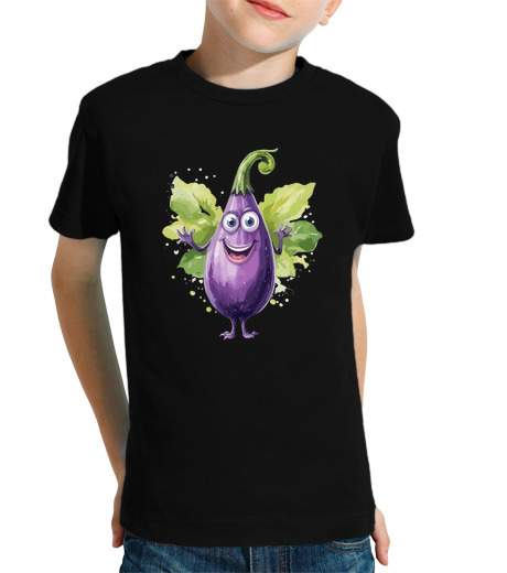 Tee Shirt Pour Enfant Manche Courte mignon fruit légume ananas oignon