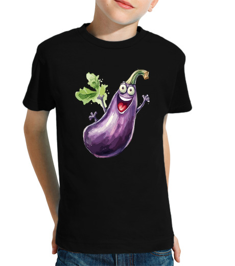 Tee Shirt Pour Enfant Manche Courte mignon fruit légume ananas oignon