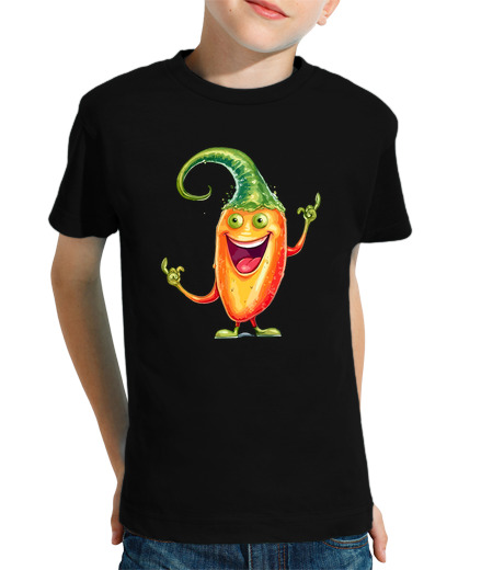 Tee Shirt Pour Enfant Manche Courte mignon fruit légume ananas oignon