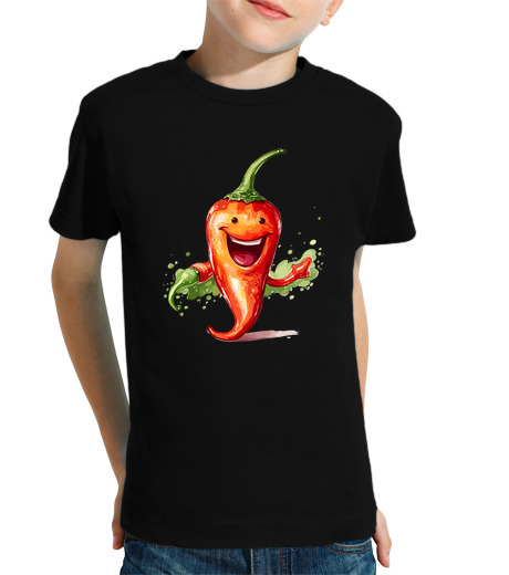 Tee Shirt Pour Enfant Manche Courte joli fruit légume ananas oignon