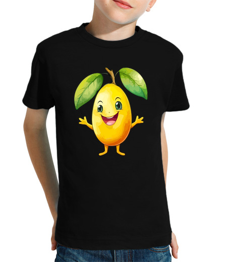 Tee Shirt Pour Enfant Manche Courte mignon fruit légume ananas oignon