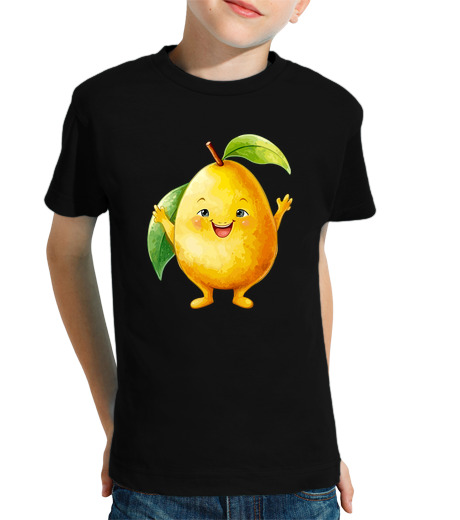 Tee Shirt Pour Enfant Manche Courte mignon fruit légume ananas oignon