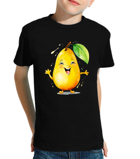 Tee Shirt Pour Enfant Manche Courte mignon fruit légume ananas oignon