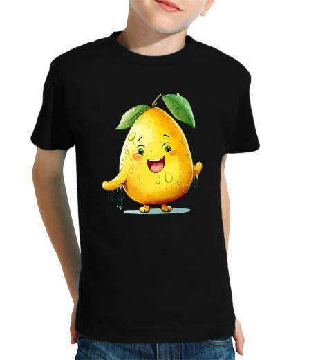 Tee Shirt Pour Enfant Manche Courte mignon fruit légume ananas oignon