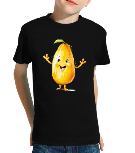 Tee Shirt Pour Enfant Manche Courte mignon fruit légume ananas oignon