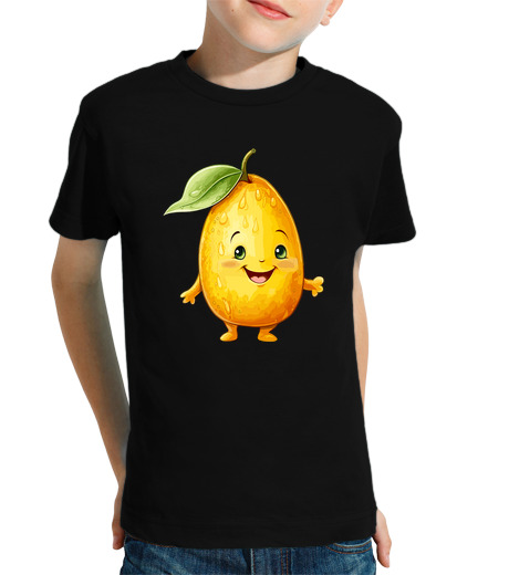 Tee Shirt Pour Enfant Manche Courte mignon fruit légume ananas oignon