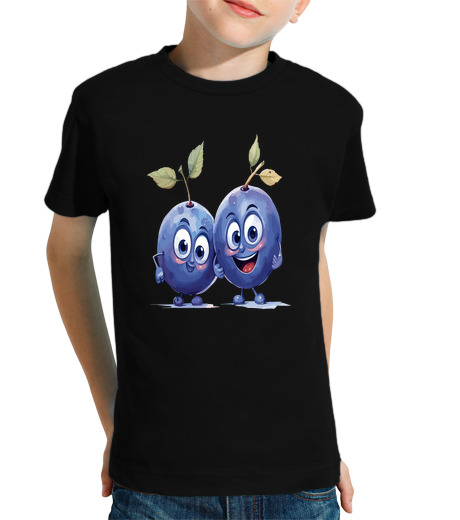 Tee Shirt Pour Enfant Manche Courte mignon fruit légume ananas oignon