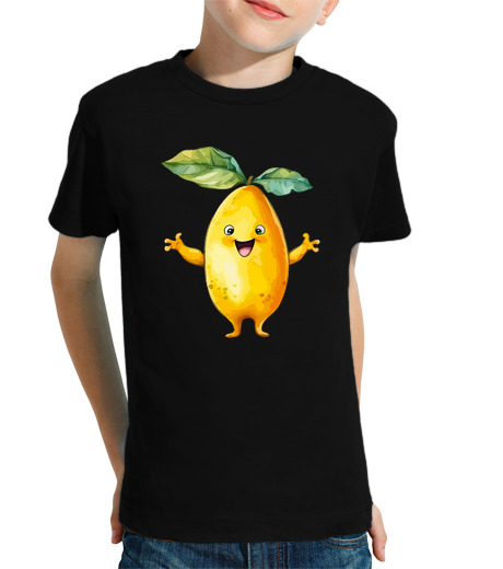 Tee Shirt Pour Enfant Manche Courte mignon fruit légume ananas oignon