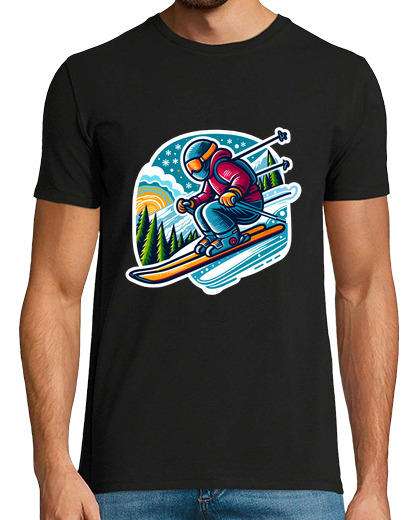 Image of downhill alpine skiing giant slalom - men's gift idea