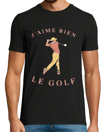 Tee Shirt Homme Manche Courte j aime bien le golf