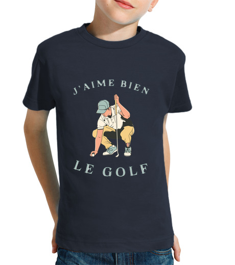 Tee Shirt Pour Enfant Manche Courte j aime bien le golf