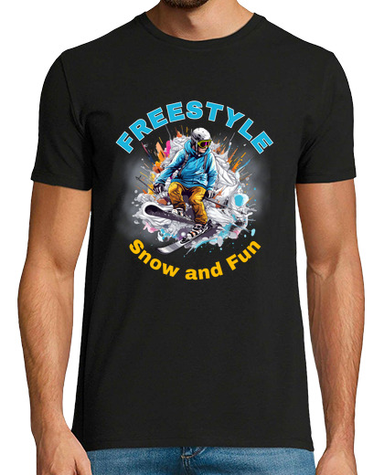 Image of freestyle snow and fun - extreme ski sport gift for men