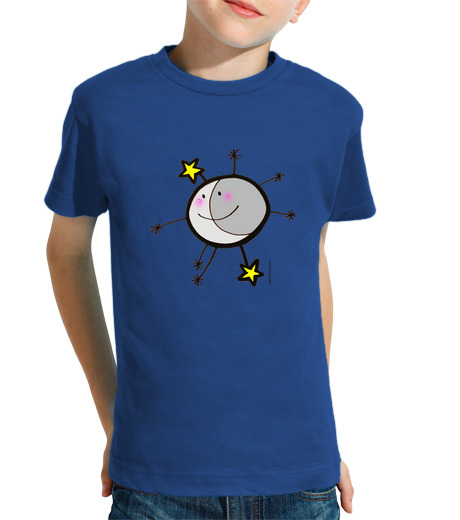 T-shirt bambino manica corta luna