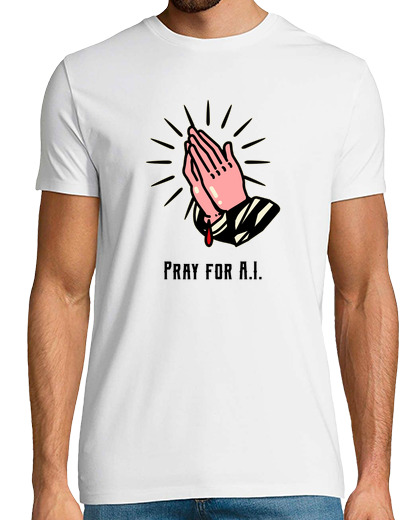Image of pray for ai, pray for ai, sarcasm with funny design about artificial intelligence funny about i