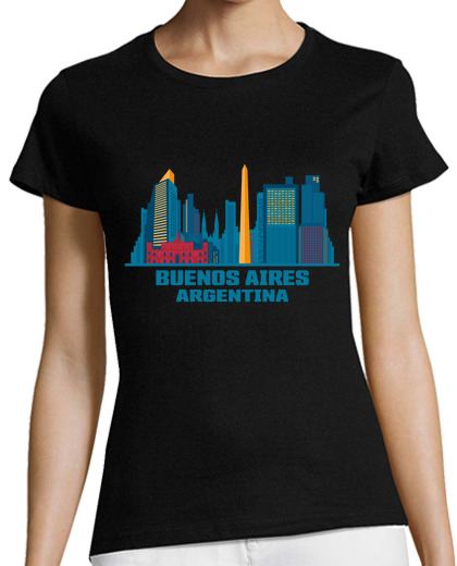 Image of Buenos Aires Argentina Colorful Skyline