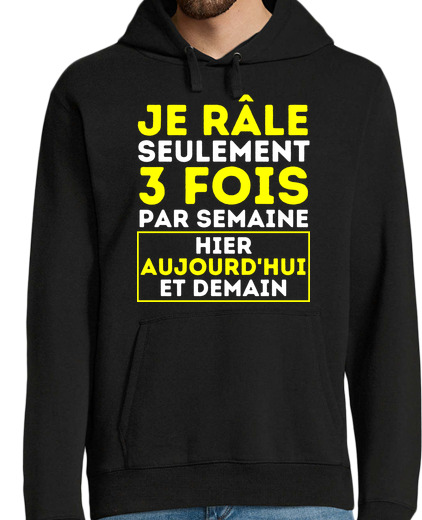 Sweat-shirt À Capuche Pour Homme Cadeau Pour Raleur Raleuse Humour Raler