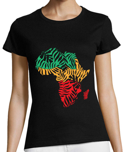 Image of Africa Outline Colorful African Gift