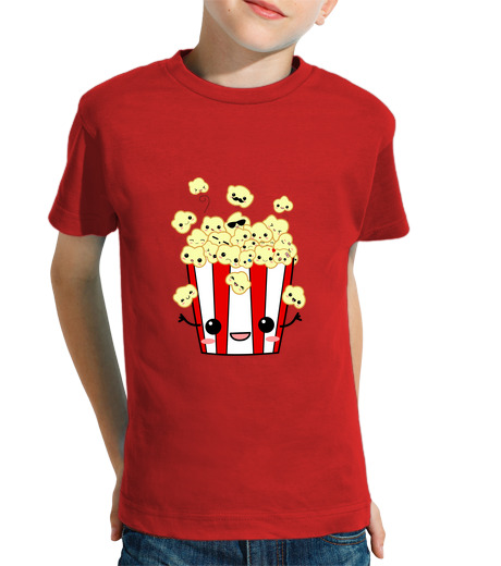 T-shirt bambino manica corta popcorn