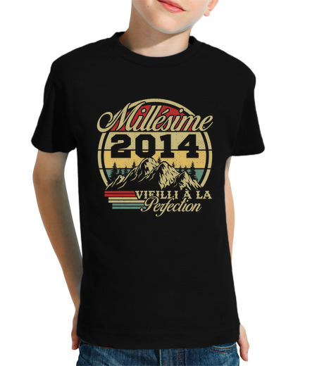 Tee Shirt Pour Enfant Manche Courte Millésime 2014