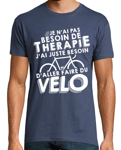 Tee Shirt Homme Manche Courte Thérapie velo