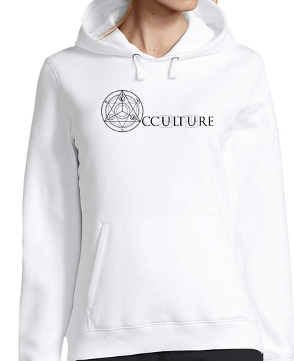 Sweat-shirt À Capuche Pour Femme Logo Occulture Noir Sweat Femme