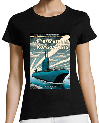 Image of the rescue of the komsomolets woman