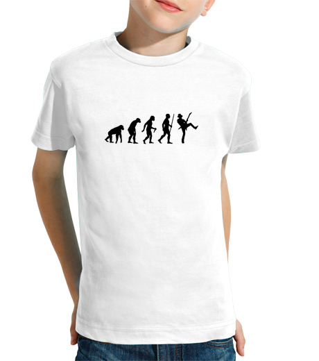 Tee Shirt Pour Enfant Manche Courte étape d'évolution de la guitare