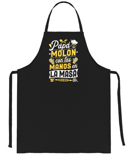 Image of cool dad with his hands in the dough