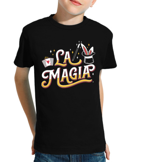 T-shirt bambino manica corta la magia