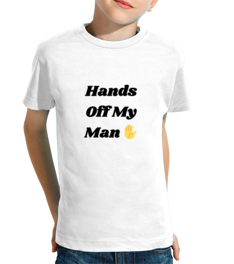 Tee Shirt Pour Enfant Manche Courte ne touche pas à mon homme