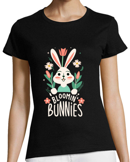 Image of blooming bunnies gardening bunny cute