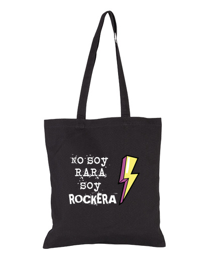 Bolsa De Tela No soy rara soy rockera 2 laTostadora