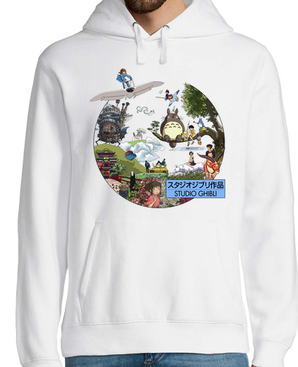 Sweat-shirt À Capuche Pour Homme studio ghibli - morganaart