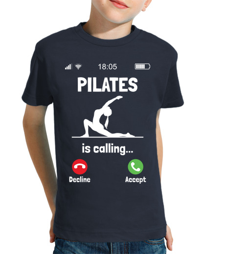 Tee Shirt Pour Enfant Manche Courte Pilates appelle le fitness