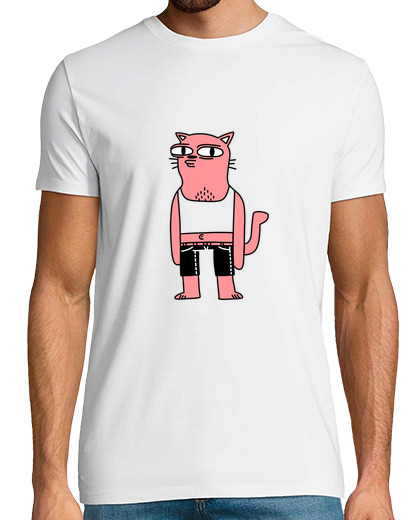 Tee Shirt Homme Manche Courte chat