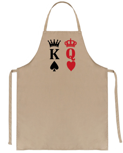 Image of couple king of pics lady of hearts love saleswoman seller waiter waitress bartender