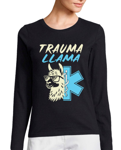 Image of Trauma llama Funny EMS EMT Paramedic Nursing Alpaca Quotes