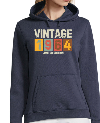 Sweat-shirt À Capuche Pour Femme édition limitée millésime 1964