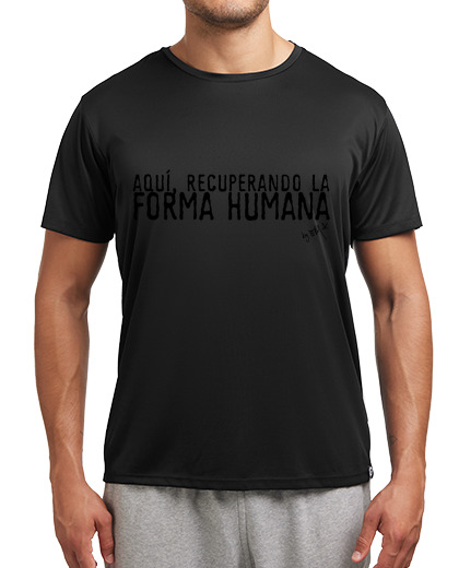Image of human shape black letters