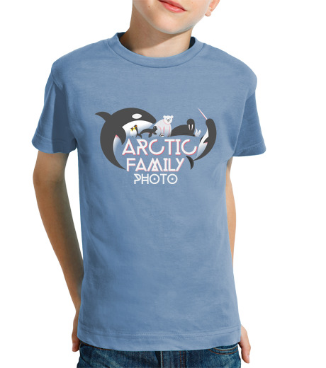 Tee Shirt Pour Enfant Manche Courte photo de famille arctique