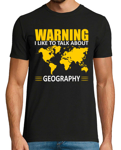 Image of warning i like to talk about geography